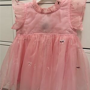 Pink Chicken Jennifer Candy Cane Dress.  Beautiful pink.  18/24 months.  EUC.